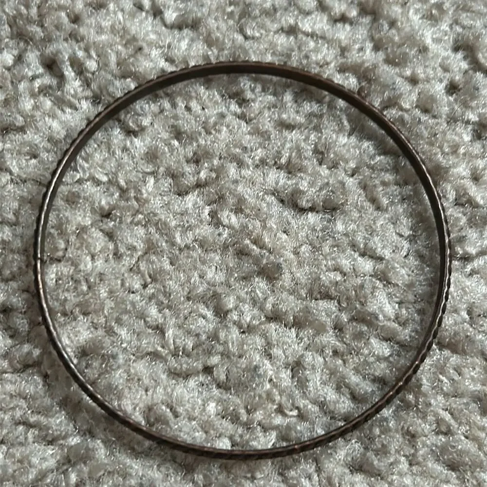 Women’s vintage dainty bronze braided patterned bangle‎ bracelet one size
